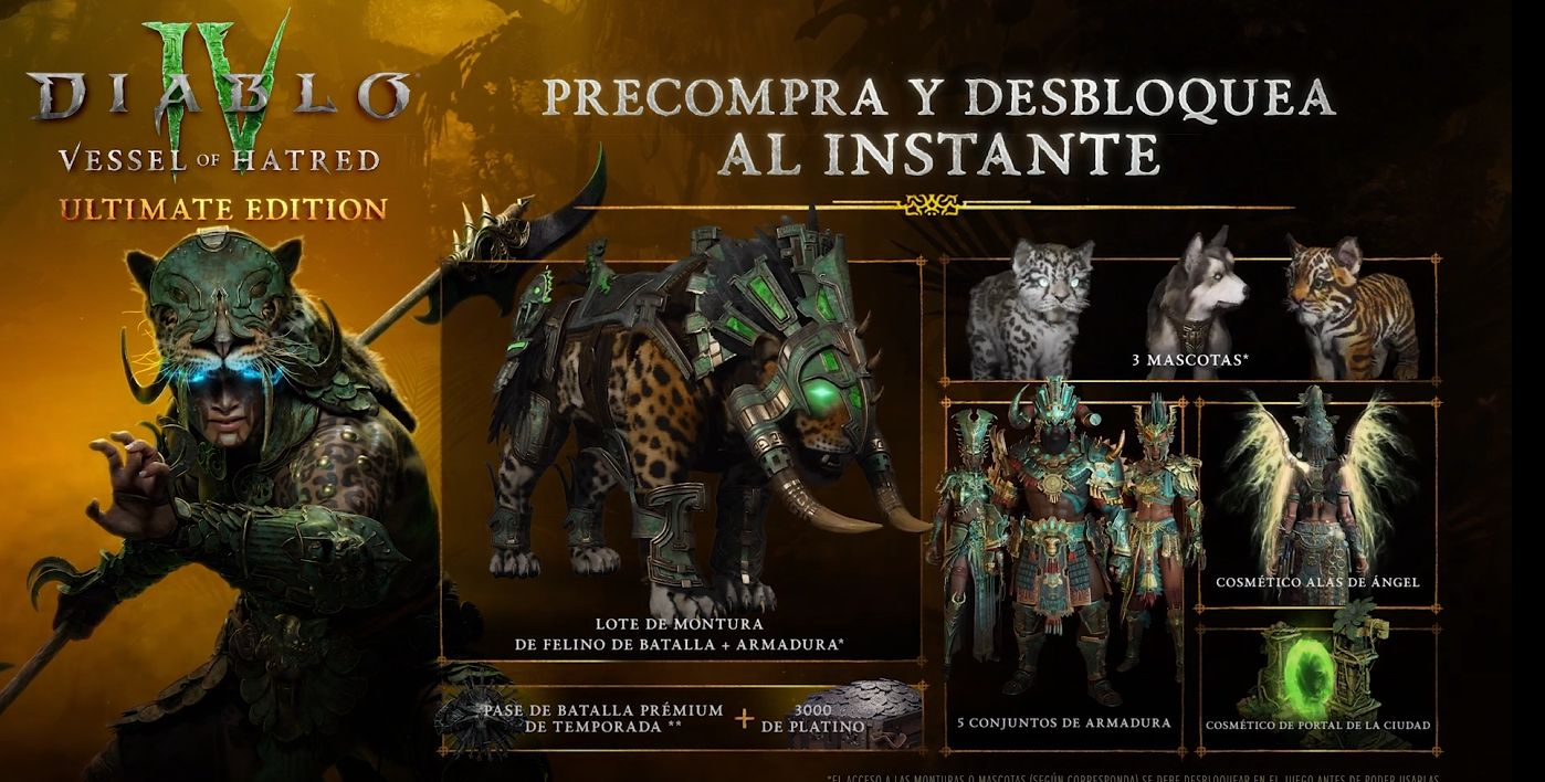 Llegan las mascotas ya mismo a Diablo IV